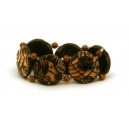 Bracelet perles structurées Astrid - veinage sable