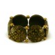Bracelet perles structurées Astrid - veinage bronze