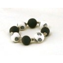 Bracelet perles boules Gwenn - sur fond blanc