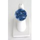 bague Maïlys jeu de transparence, fleur bleue
