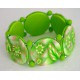 bracelet perles plates Anaïs jeu de transparence, 